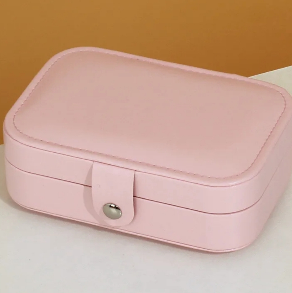 New Pink Travel Jewelry Case - Compact Women's Jewelry Organizer